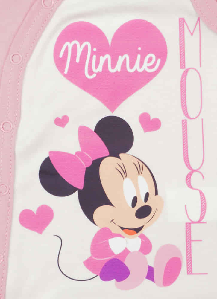 Ujjatlan kislány rugdalózó Minnie egér mintával - Momsy