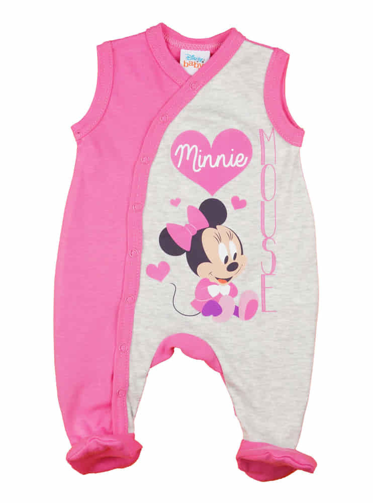 Ujjatlan kislány rugdalózó Minnie egér mintával - Momsy