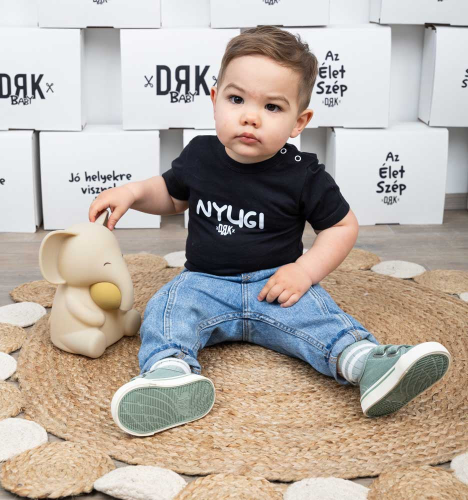 Dorko "Nyugi" mintával nyomot rövid ujjú baba body - Momsy