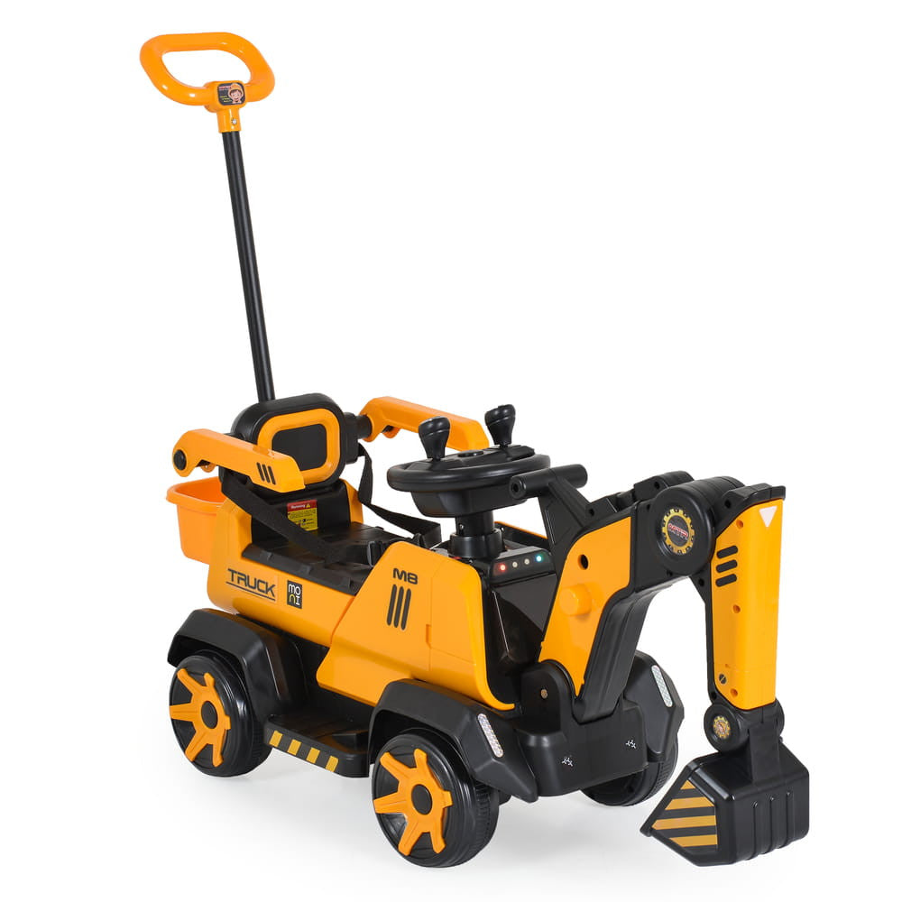 Moni Bumblebee ráülős akkus vezethető kotrógép 50kg-ig sárga/fekete-0