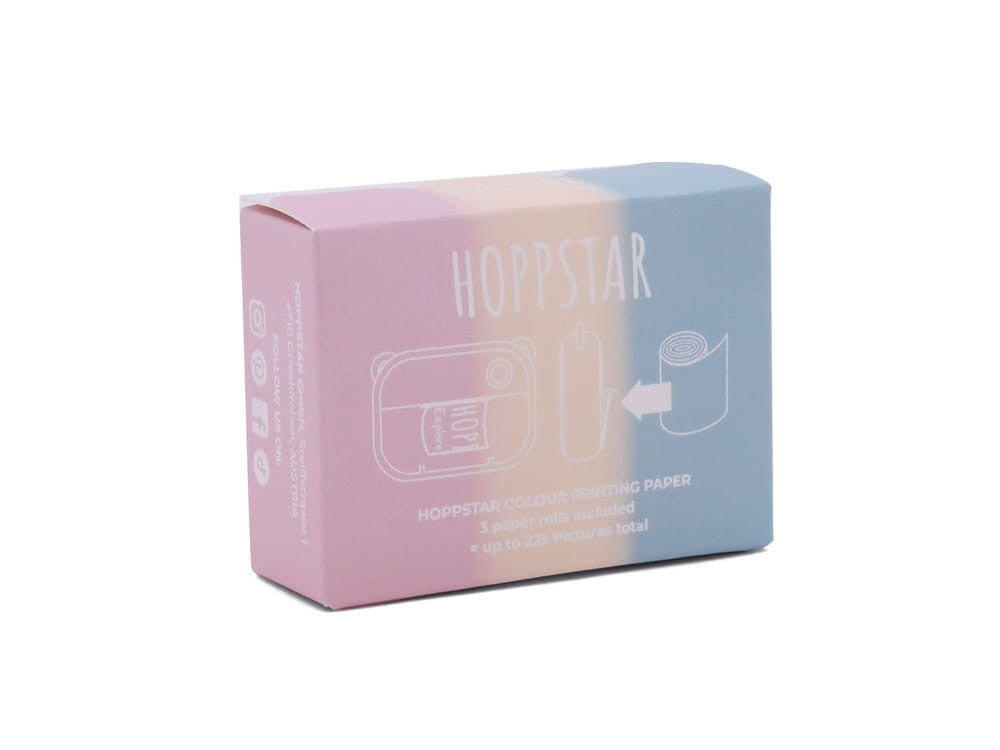 Papírtekercs - Színes - 3 db-os utántöltő csomag- Hoppstar - Momsy