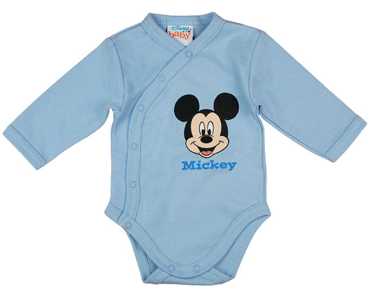 Disney Mickey hosszú ujjú baba body kék - Momsy