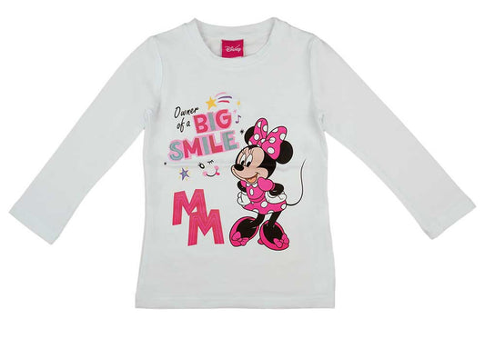 Hosszú ujjú kislány póló Minnie egér mintával - Momsy