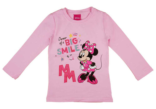 Hosszú ujjú kislány póló Minnie egér mintával - Momsy