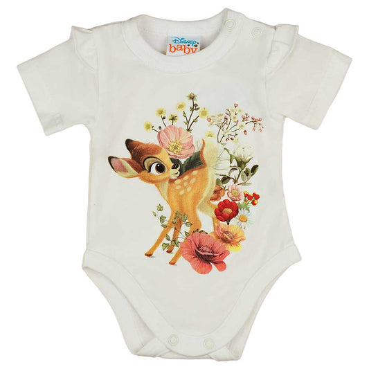 Rövid ujjú baba body Bambi mintával - Momsy