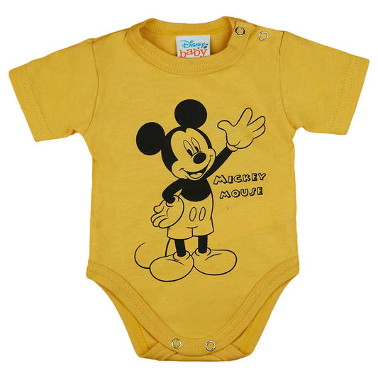 Rövid ujjú baba body Mickey egér mintával - Momsy