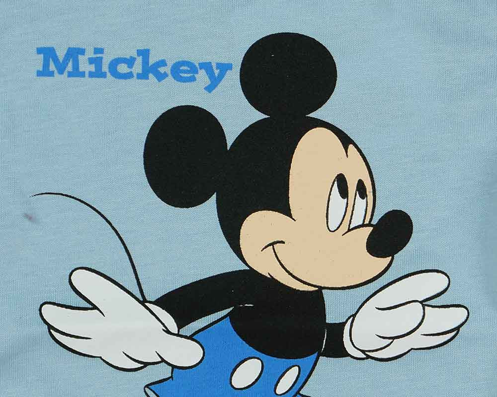 Rövid ujjú baba body Mickey egér mintával kék - Momsy