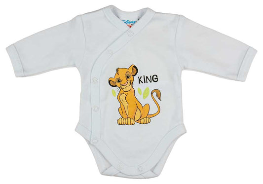 Hosszú ujjú baba body Oroszlánkirály mintával - Momsy