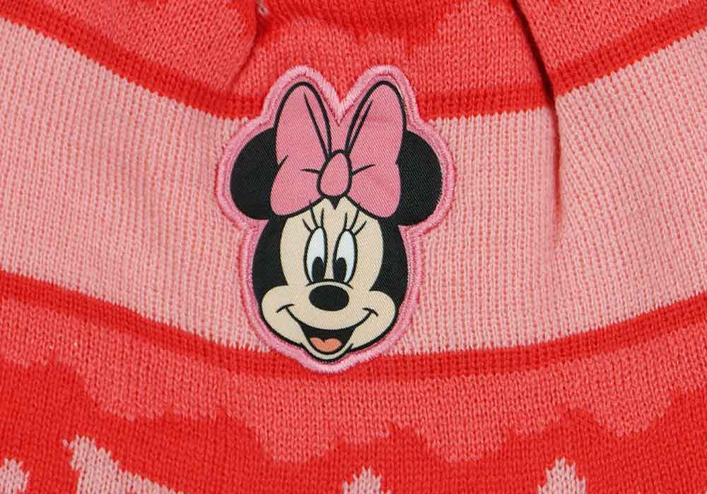 Bojtos kötött füles sapka Minnie egér mintával - Momsy