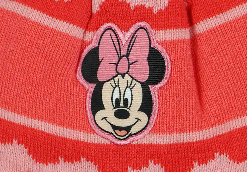 Bojtos kötött füles sapka Minnie egér mintával - Momsy