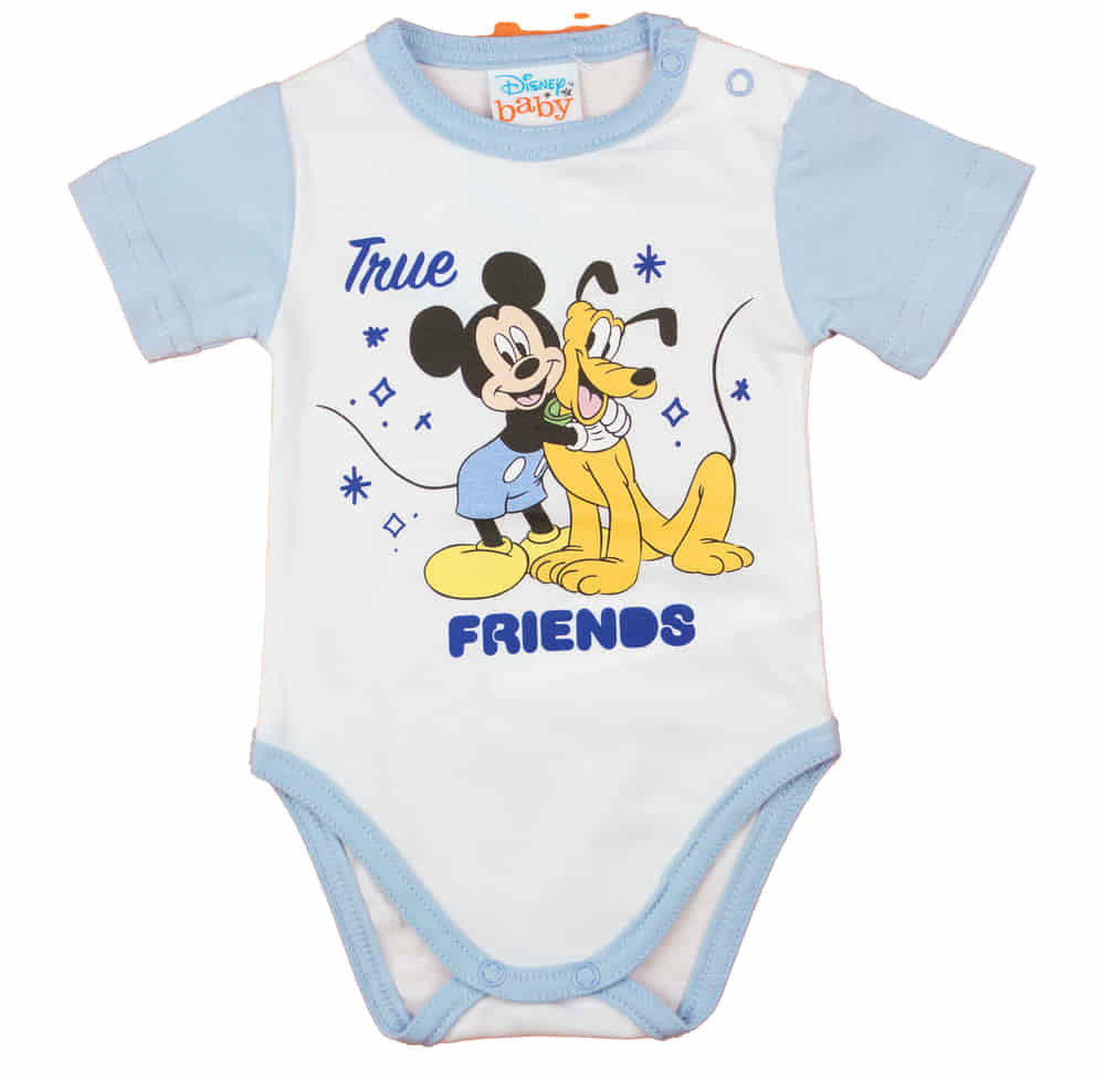 Rövid ujjú baba body Mickey egér mintával - Momsy