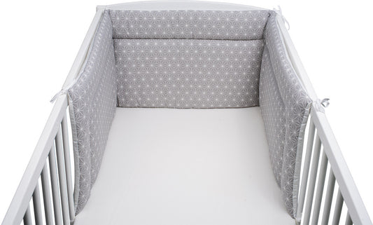 Bubaba fejvédő,rácsvédő - Grey snowflakes - Momsy