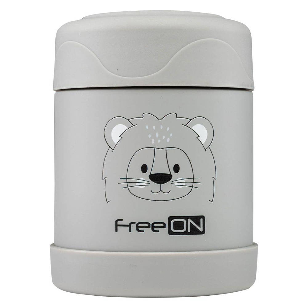 FreeON thermo ételtároló termosz 350 ml- Szürke oroszlán - Momsy