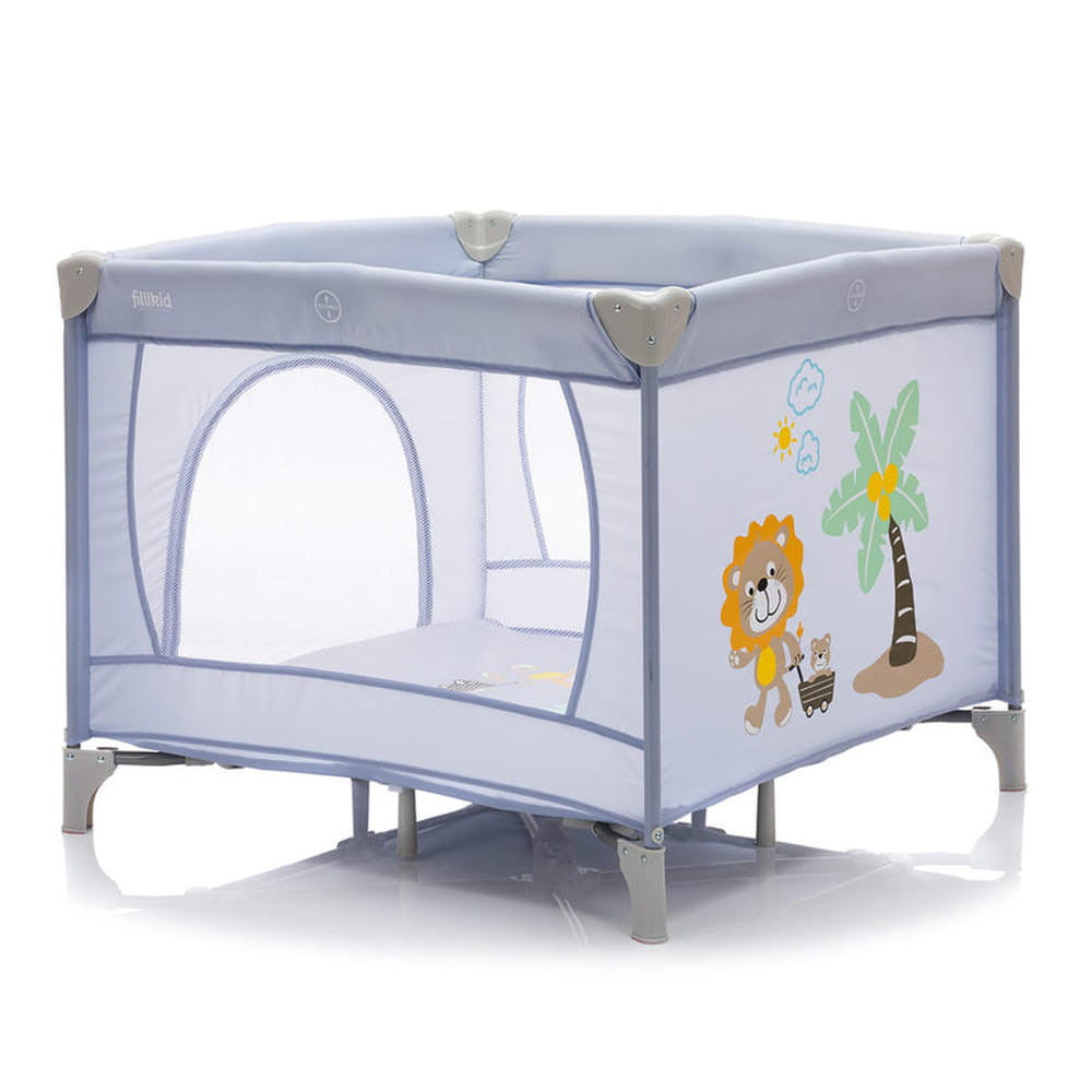 Fillikid utazójáróka - 94x94x77 cm szürke oroszlános 4009-07 - Momsy