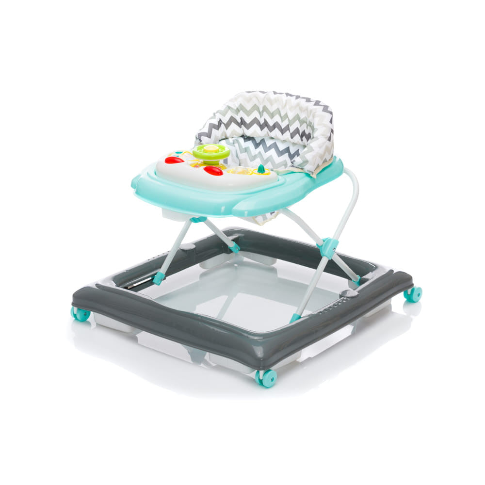 Fillikid bébikomp BG1632 szürke/menta cikkcakkos üléssel - Momsy