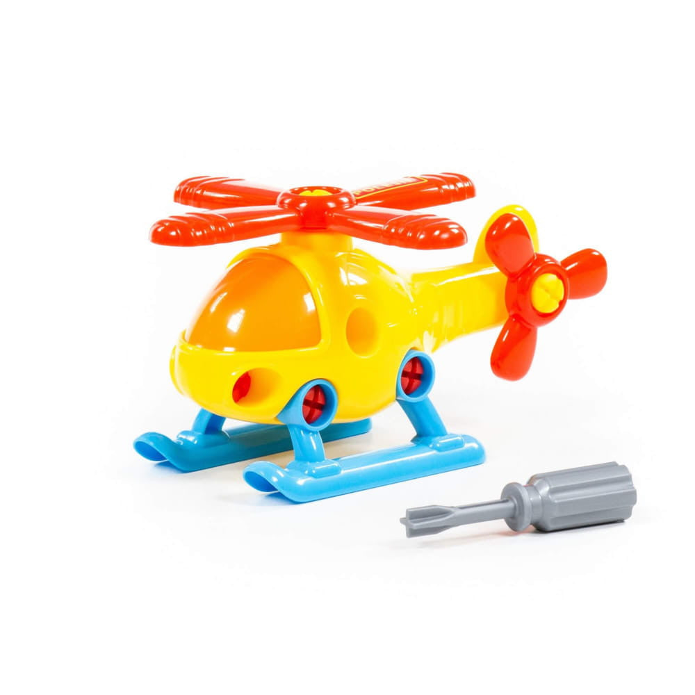 Moni POLESIE műanyag szerelhető HELIKOPTER csavarhúzóval 25,5cm-0