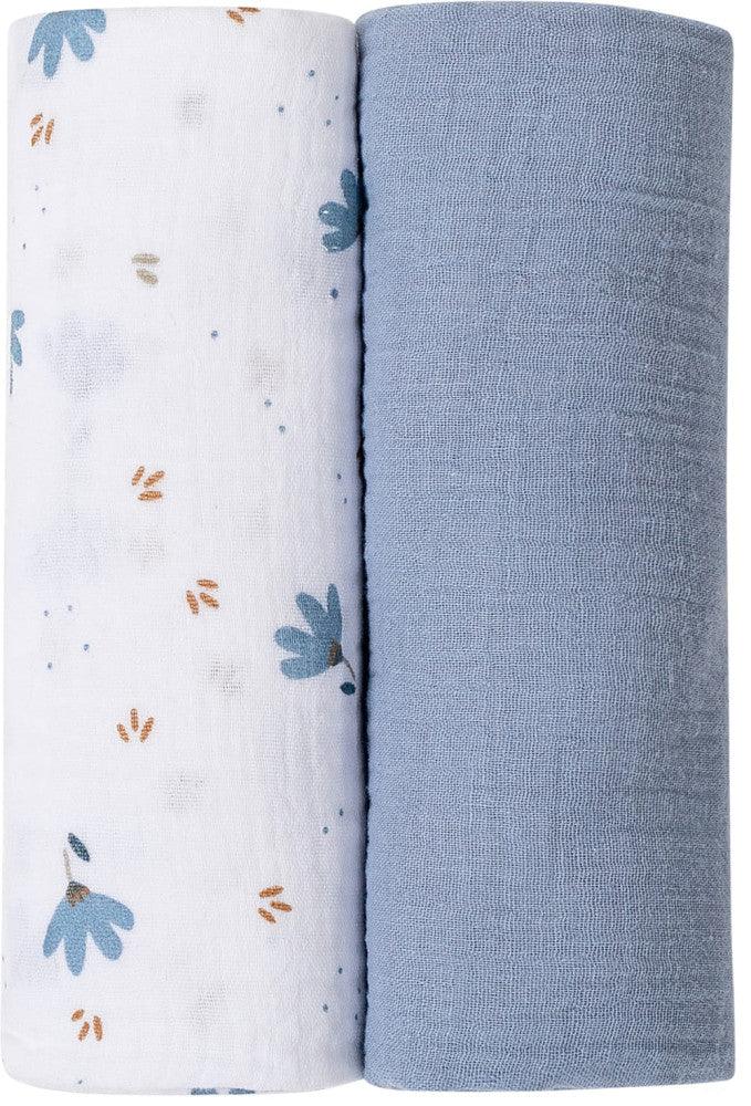 Bubaba muslin pelenka 70x70 cm (2 db)-Blue-0