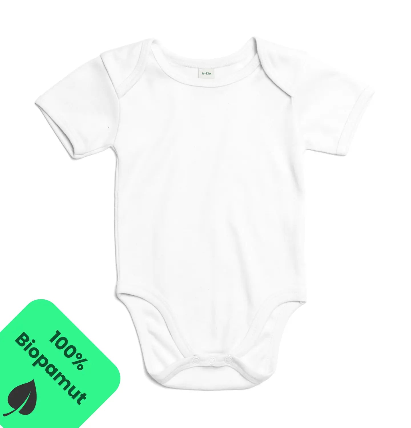 Babybugz Baba body 100% Biopamut rövid ujjú-Fehér - Momsy