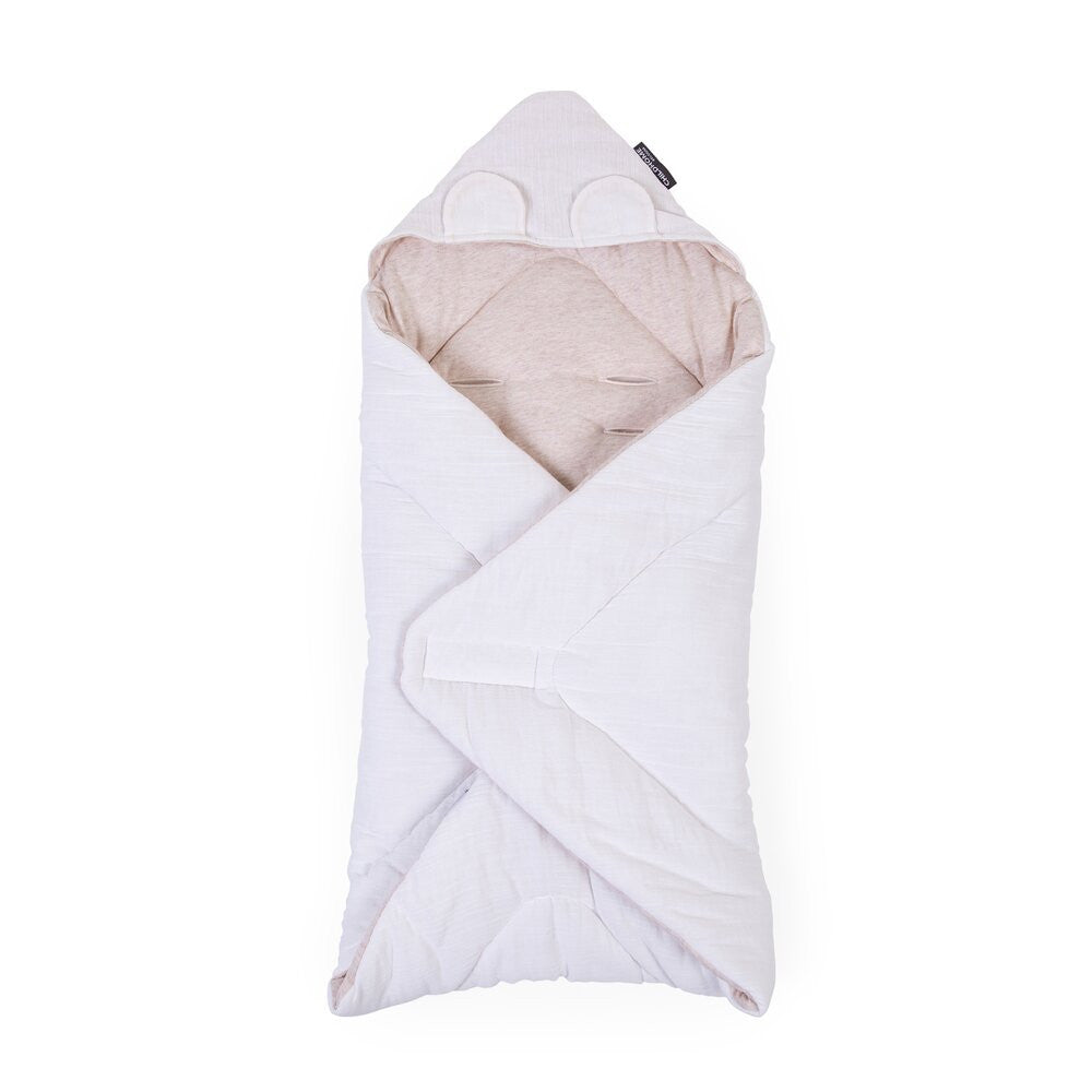 Childhome Univerzális Baba Babapólya - 75x75 cm - Bézs + Teddy - Momsy