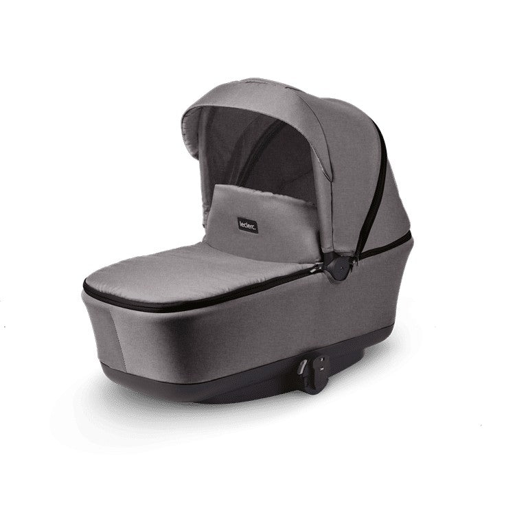 Leclerc mózeskosár Influencer babakocsihoz - Grey Melange-Kifutó!-0