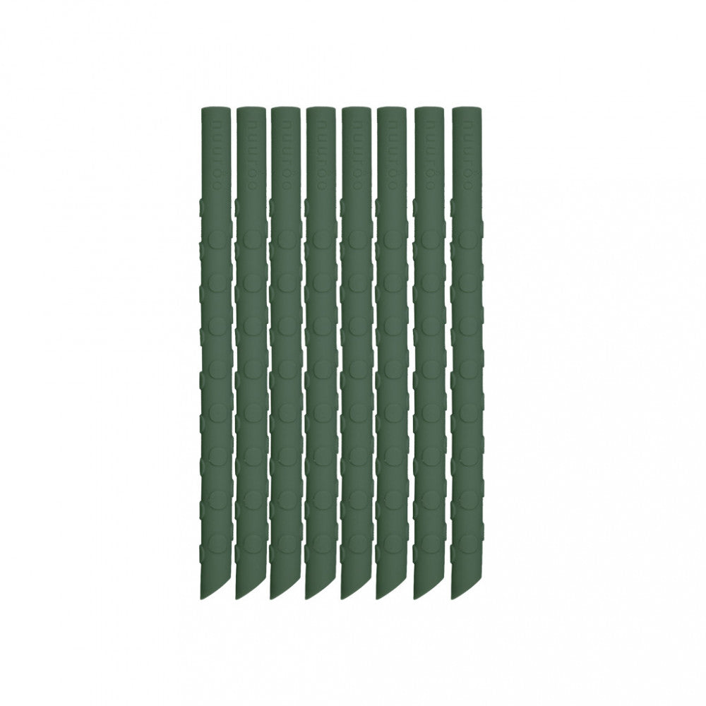 NUUROO szilikon szívószál 8db- sötétzöld-0