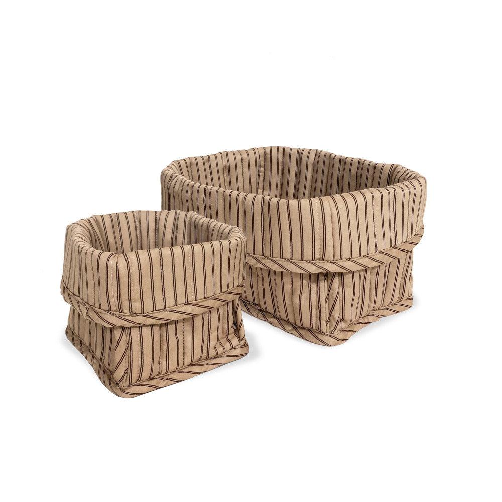 Nuuroo Lumi kosárkészlet- Krém csíkos - Momsy