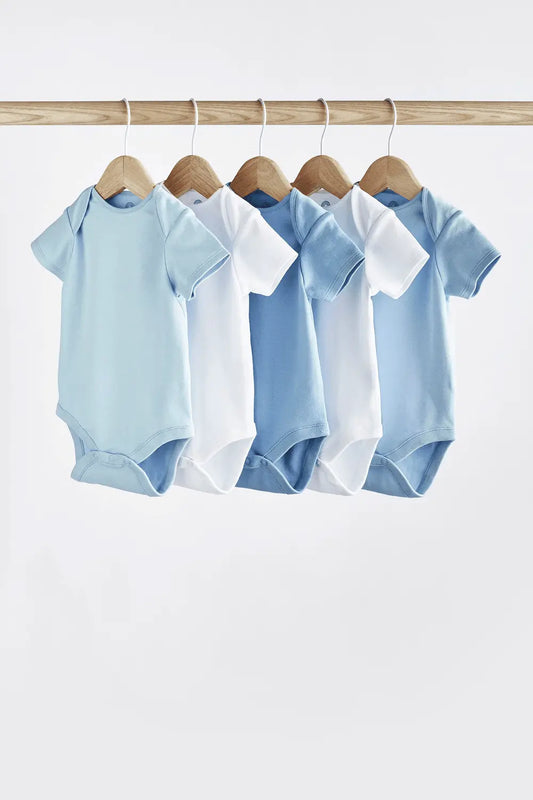 Next Baby Body Rövid Ujjú Kék-Fehér 5db/Csomag - Momsy
