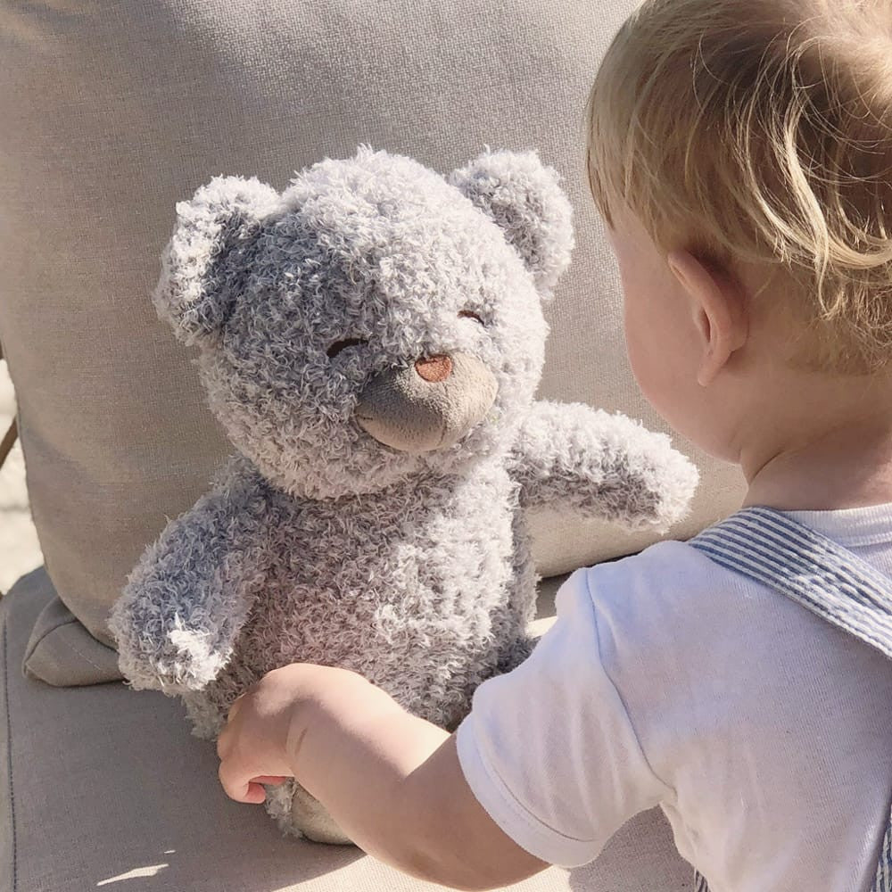 Petu Petu Plüss Teddy maci- szürke-1