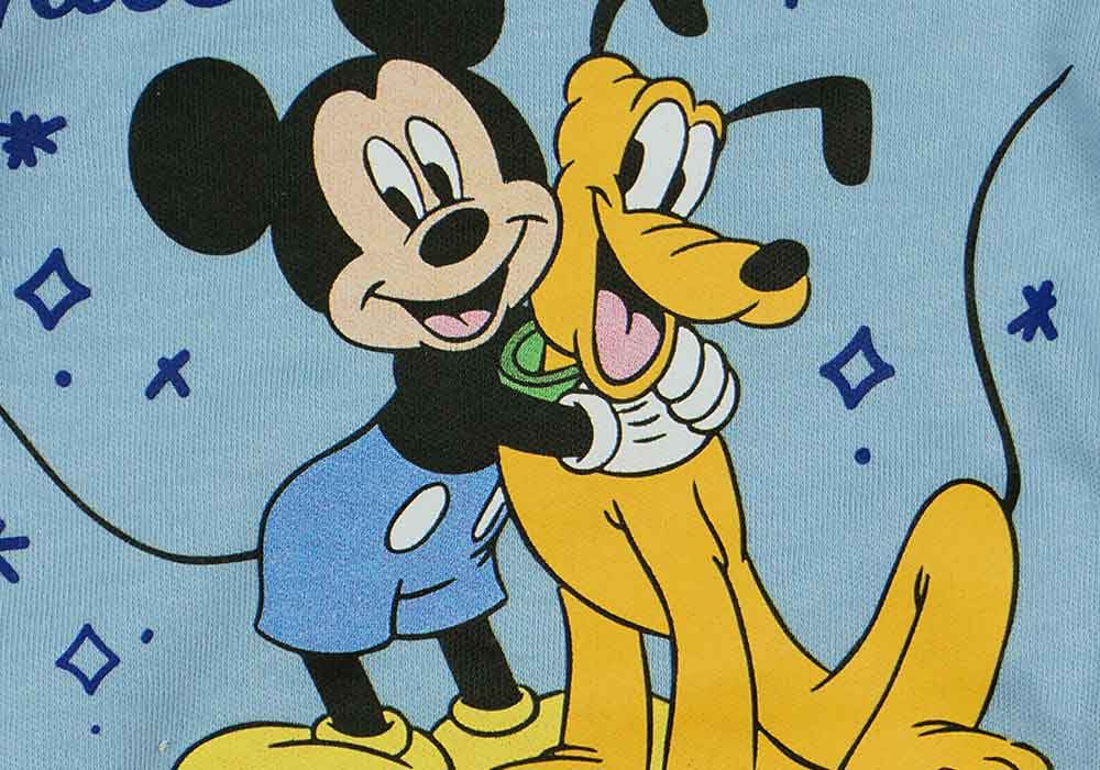 Hosszú ujjú baba body Mickey egér és Pluto mintával - Momsy