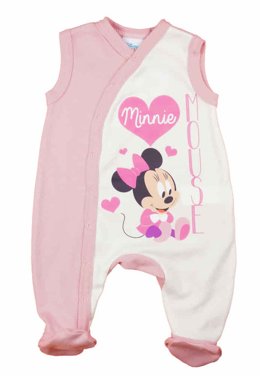 Ujjatlan kislány rugdalózó Minnie egér mintával - Momsy