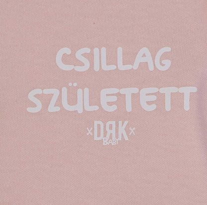Vékony, pamut, elöl patentos rugdalózó Dorko DRK &quot;Csillag született&quot; mintával - Momsy