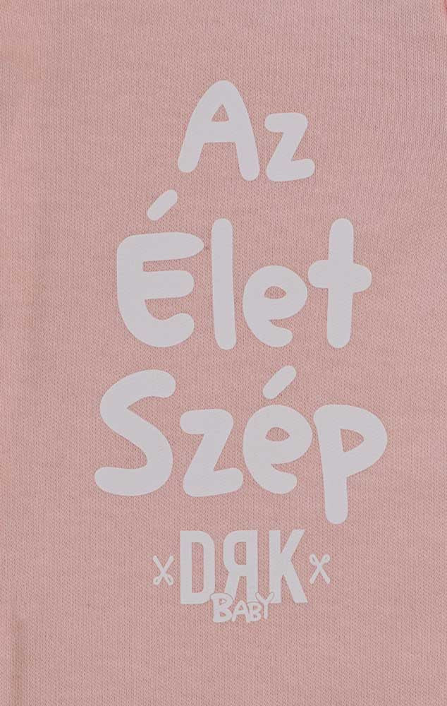 Vékony, pamut, elöl patentos rugdalózó Dorko DRK &quot;Az Élet Szép&quot; mintával - Momsy