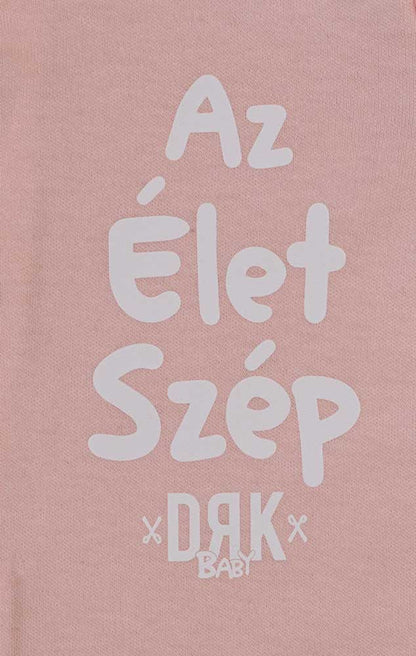Vékony, pamut, elöl patentos rugdalózó Dorko DRK &quot;Az Élet Szép&quot; mintával - Momsy
