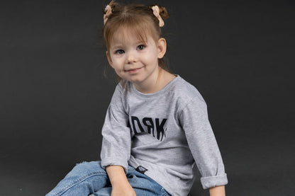 Hosszú ujjú fiú póló DRK mintával - Momsy