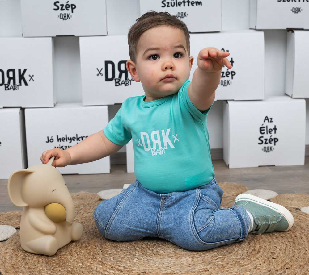 Dorko DRK mintával nyomott rövid ujjú baba body-1