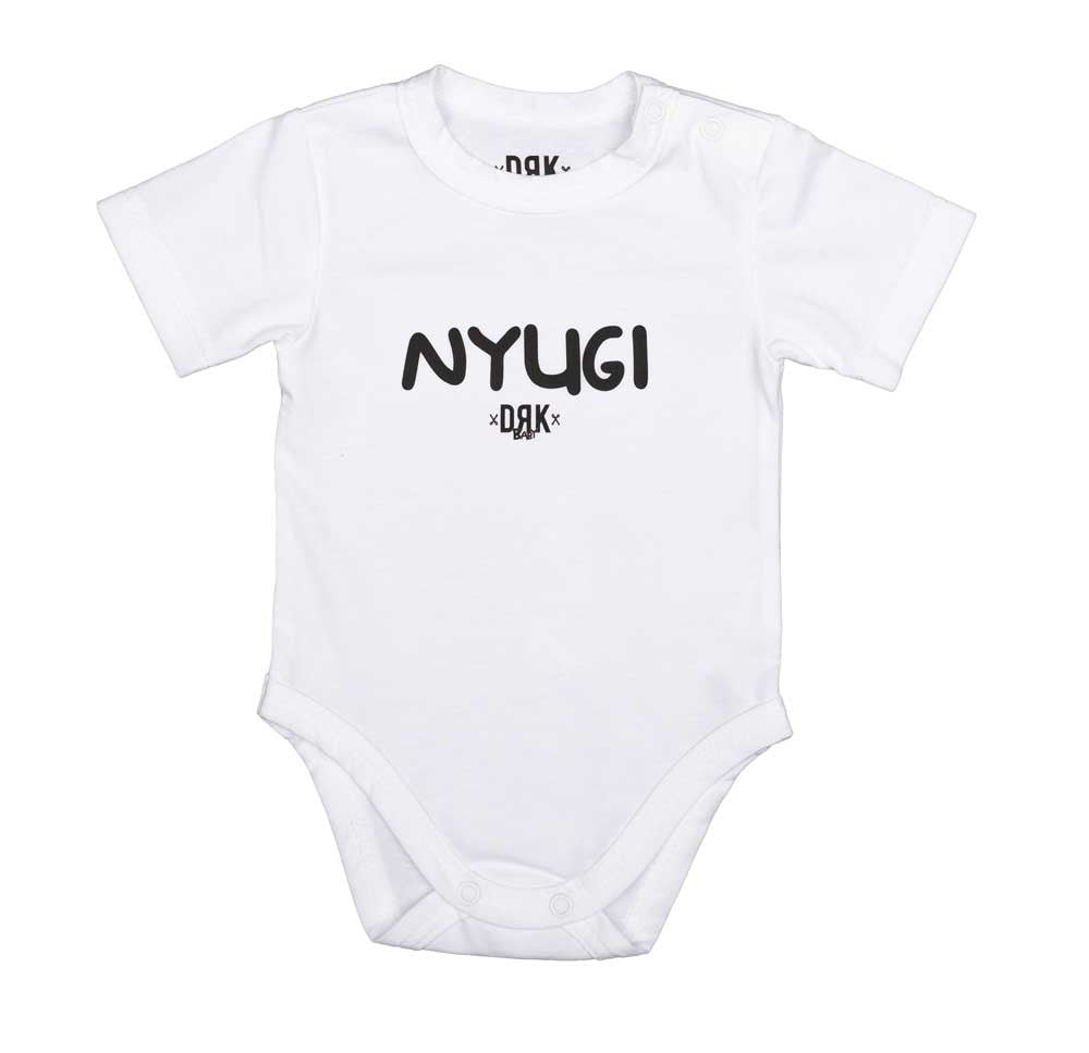 Dorko &quot;Nyugi&quot; mintával nyomot rövid ujjú baba body - Momsy