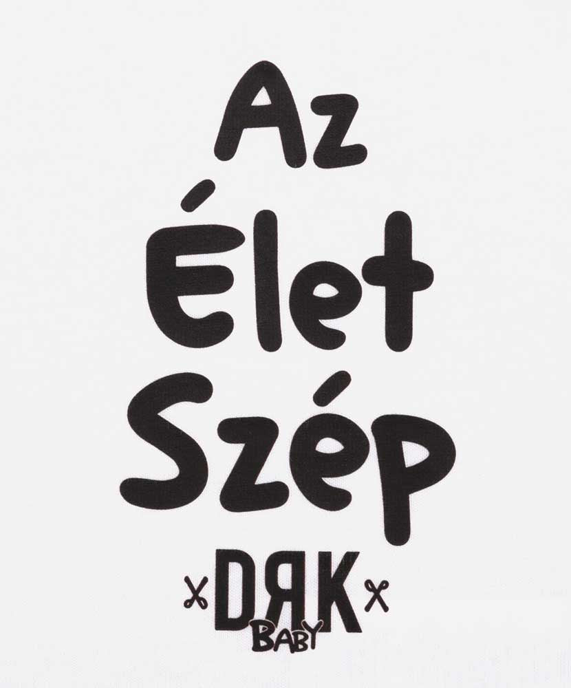 Dorko "Az Élet Szép" mintával nyomot rövid ujjú baba body-5