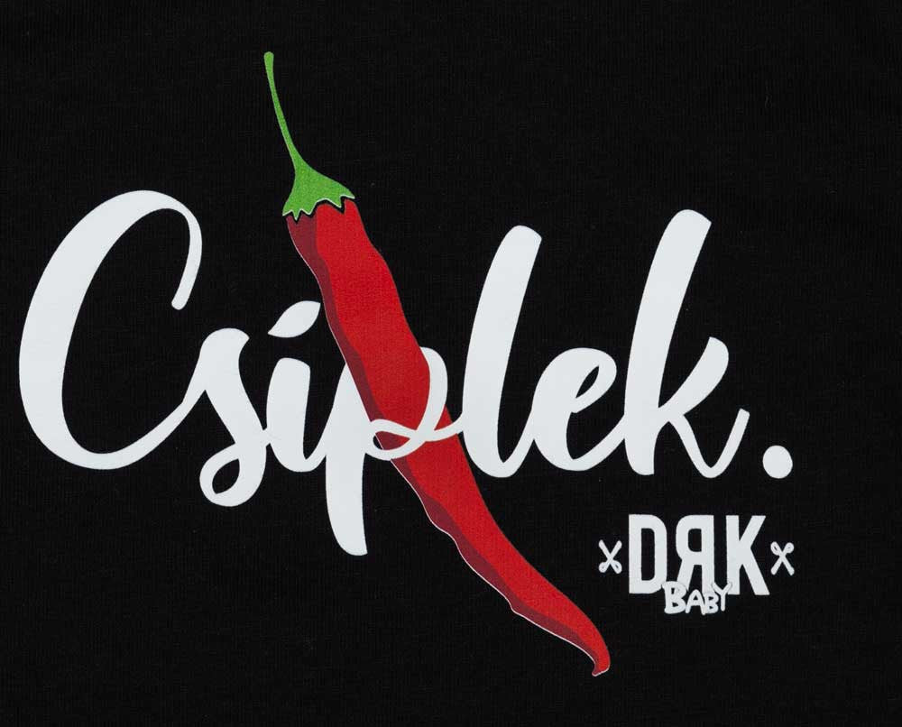 Dorko &quot;Csíplek&quot; mintával nyomot rövid ujjú baba body-4