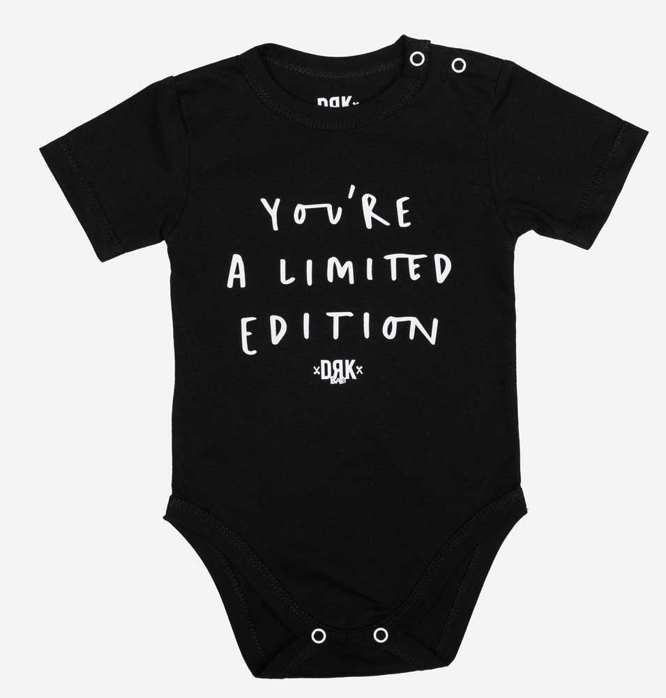 Dorko &quot;You're a limited edition&quot; mintával nyomot rövid ujjú baba body-3
