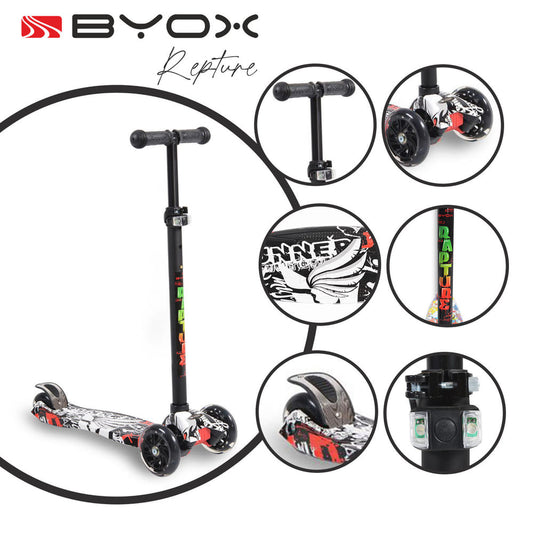 Moni Byox rapture roller elöl dupla kerekes fekete-0