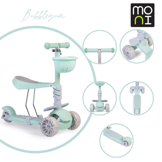 Moni Bubblegum roller 2in1 20kg/40kgig türkiz zöld - Momsy