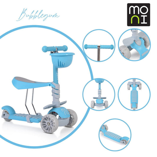 Moni Bubblegum roller 2in1 20kg/40kgig vkék - Momsy