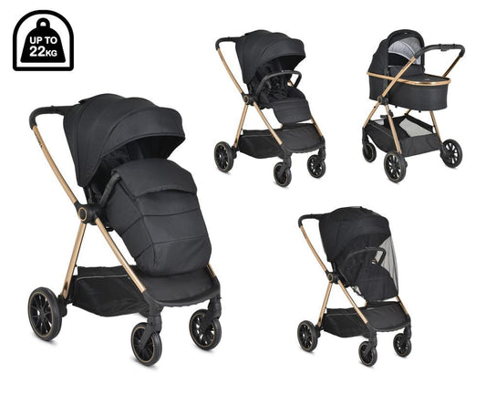 Moni Hydra 2in1 babakocsi fekete - Momsy