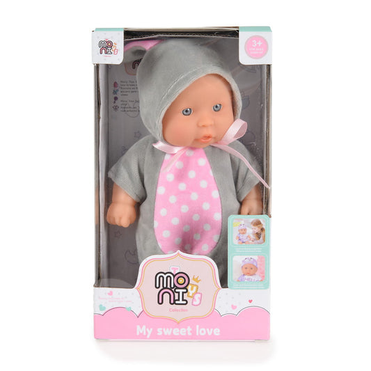 Moni Baba 20 cm 6129 szürke/pink-0