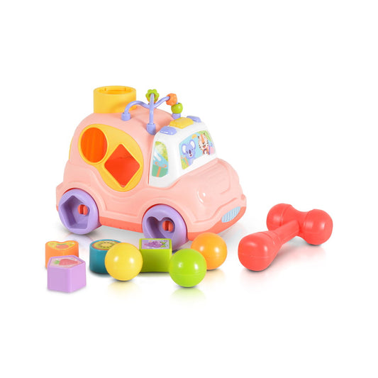 Moni Műanyag zenélő kisautó pink - Momsy