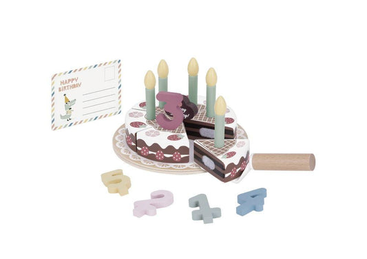 Moni Tooky fajáték szülinapi torta szett pasztel színű - Momsy
