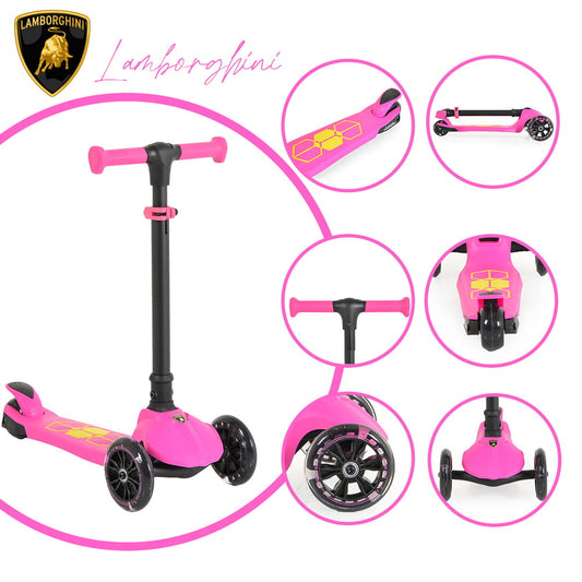 Moni Lamborghini basic roller 3 kerekű, ultra könnyű, 3 éves kortól pink - Momsy