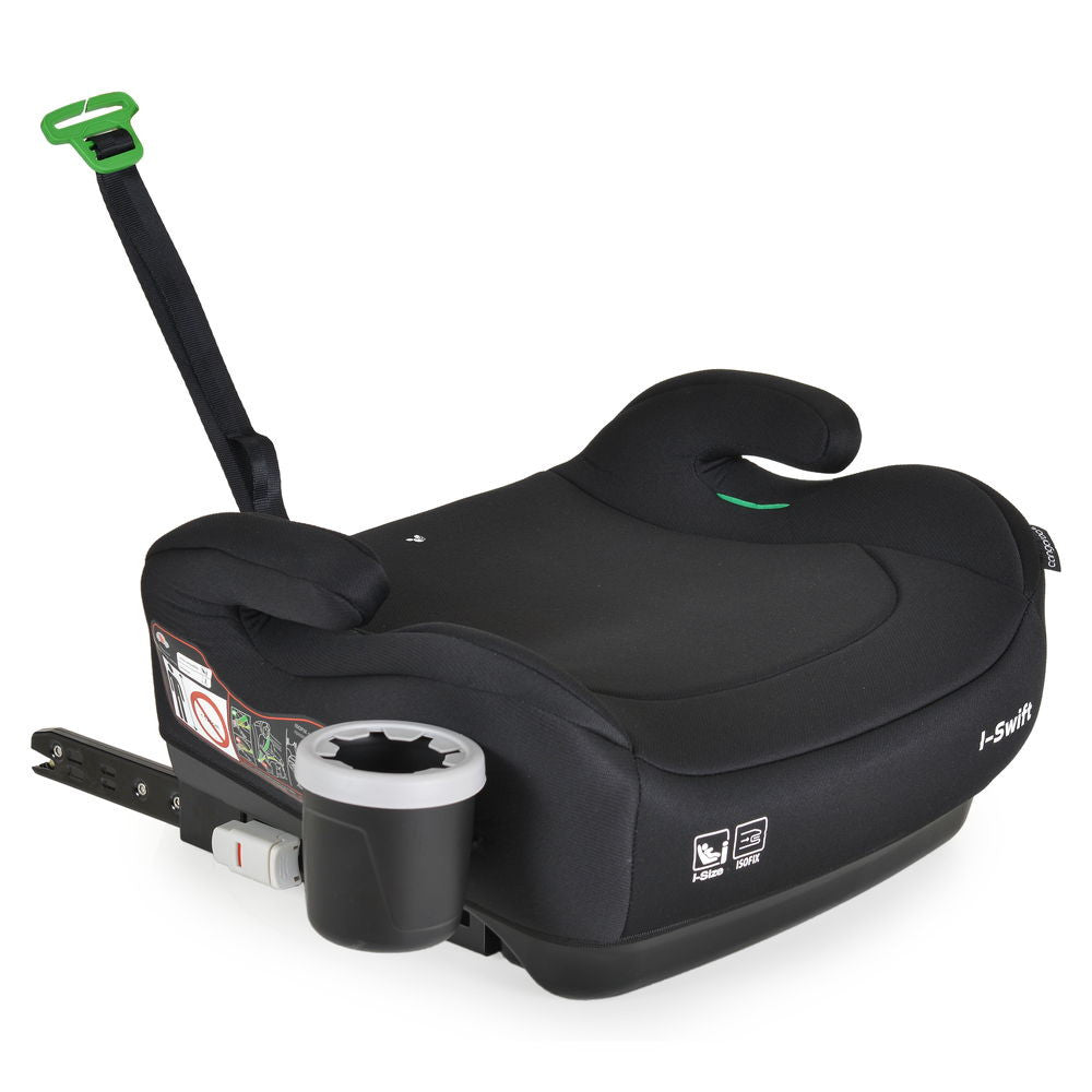 Moni I-swift ülésemelő pohártartóval 125-150cm i-size és isofix fekete-0