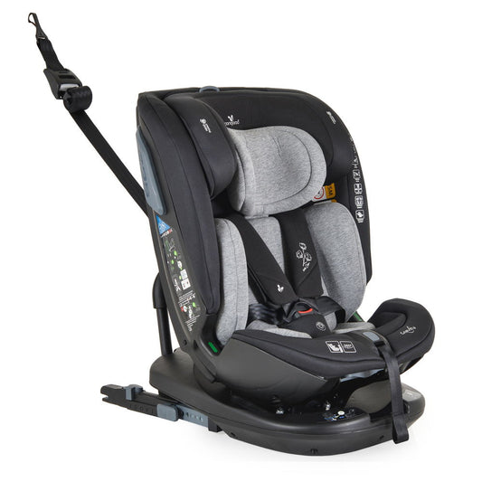 Moni Gravity i-size autós ülés 40-150cm, sps, forgatható talp, pamut huzat szürke-0