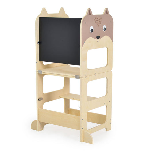 Moni Fa moni tanuló torony montessori, fellépő, rajzasztallá alakítható-0
